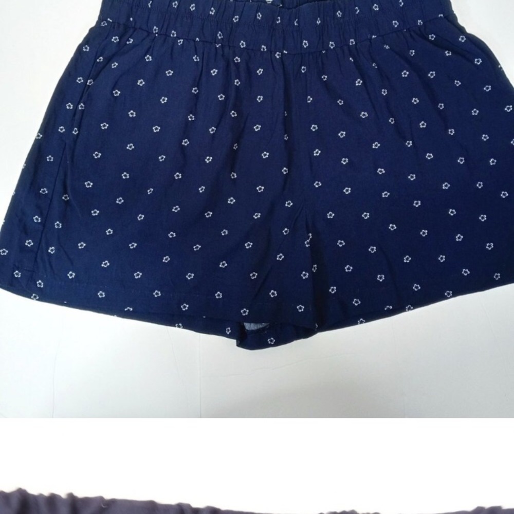 GAP Blue Shorts with White flowers